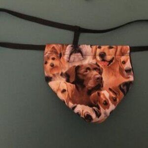 Mens DOGS Puppy Pup Animal Gstring Thong Male Sexy Underwear